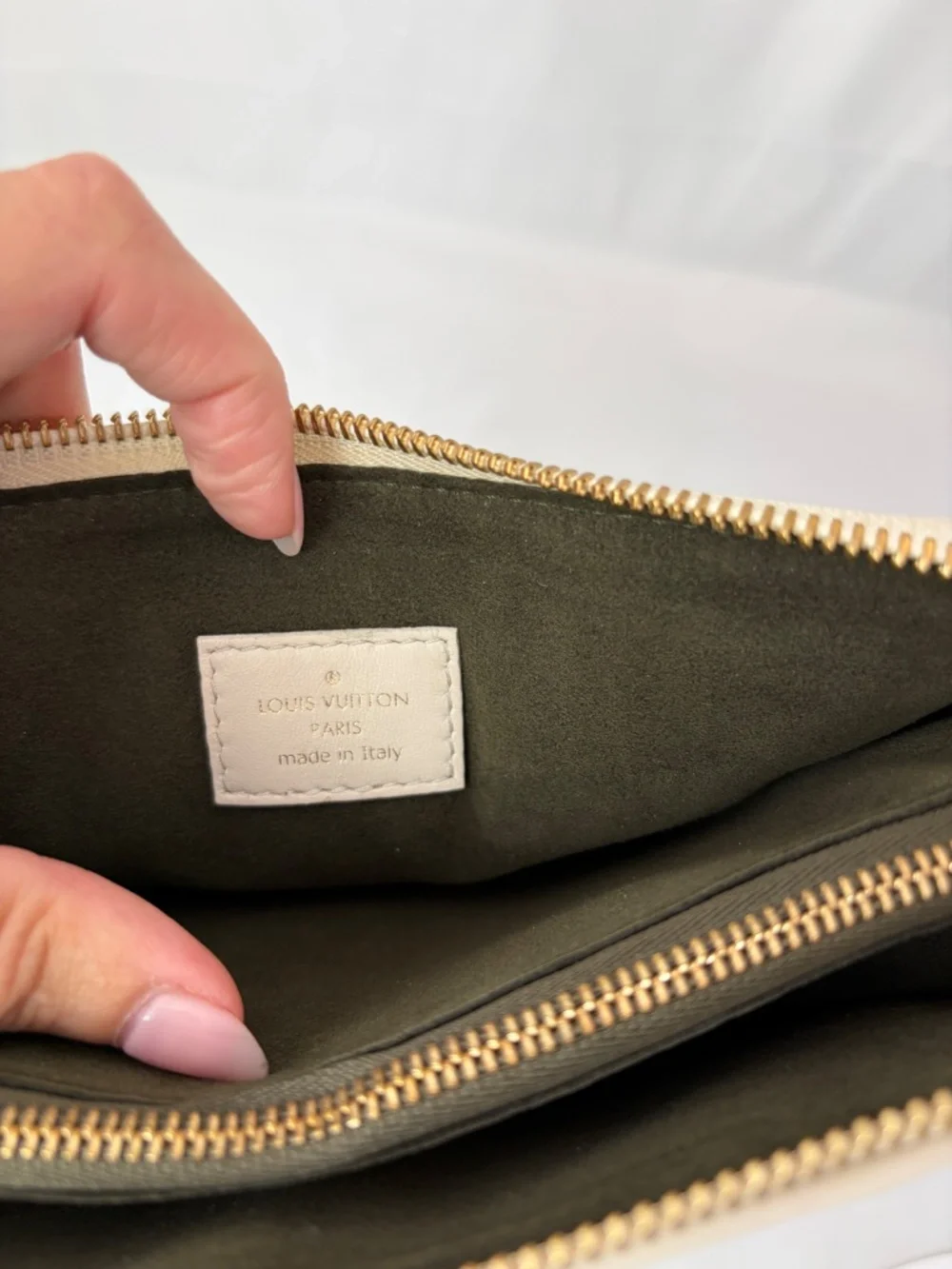 Louis Vuitton Coussin PM – Cream/Off White Monogram Embossed Lambskin | Includes